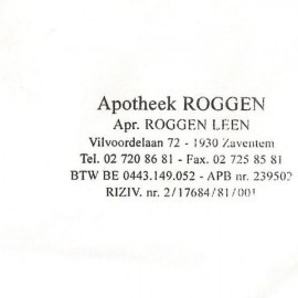 Apotheek Roggen - Scouts en Gidsen Zaventem 